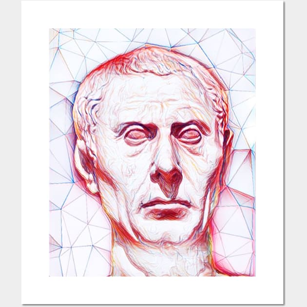 Suetonius Portrait | Suetonius Artwork | Line Art Wall Art by JustLit